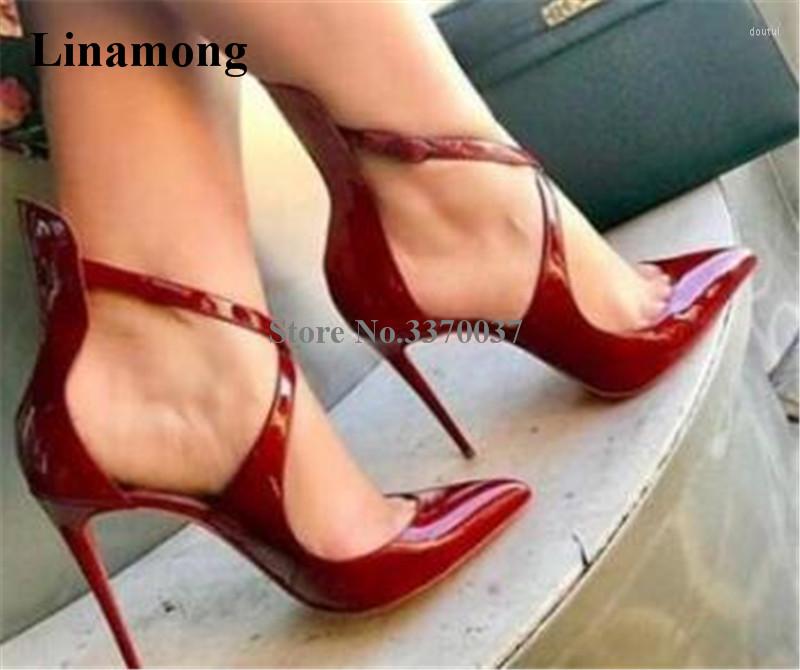 Dress Shoes Women Design Fashion Pointed Toe Stiletto Heel Pumps Strap Cross Patent Leather Thin Red Black High Heels, Picture shown
Dress Shoes Women Design Fashion Pointed Toe Stiletto Heel Pumps Strap Cross Patent Leather Thin Red Black High Heels, Picture shown