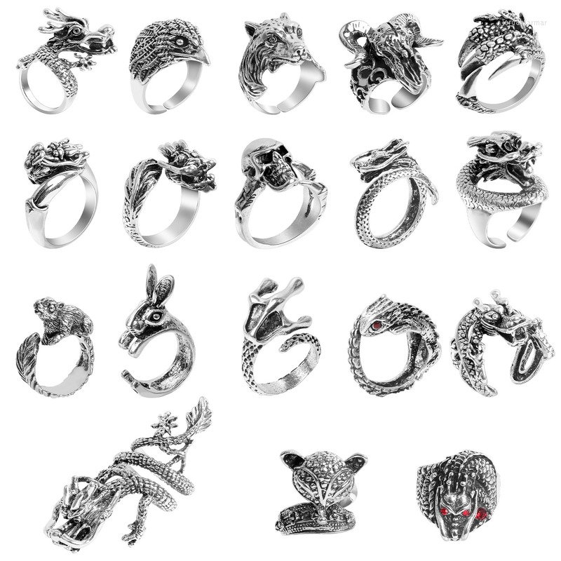 Cluster Rings Domineering Fashion Men Alloy Animal Ring Punk Hip Hop Style For Women Finger Open Adjustable Jewelry Gifts
Cluster Rings Domineering Fashion Men Alloy Animal Ring Punk Hip Hop Style For Women Finger Open Adjustable Jewelry Gifts