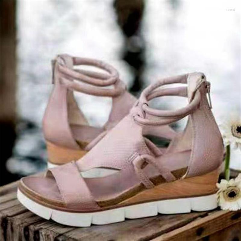 Dress Shoes Women's Platform Wedges Open Toe Sandals Summer Zippers Cut Out Female Beach Solid Casual Rome Gladiator, Green
Dress Shoes Women's Platform Wedges Open Toe Sandals Summer Zippers Cut Out Female Beach Solid Casual Rome Gladiator, Green