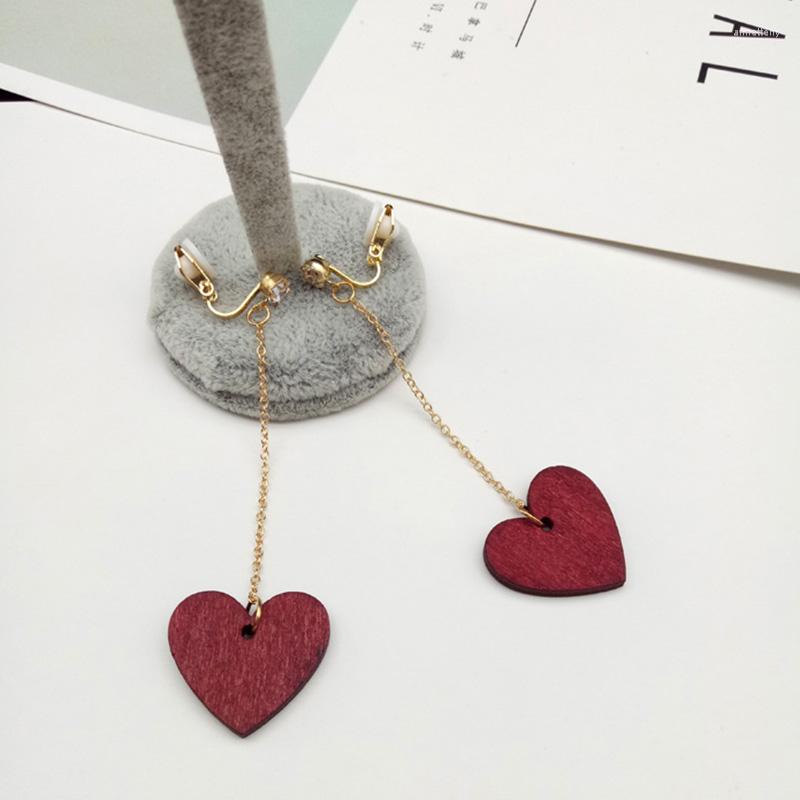 Backs Earrings Grace Jun Korea Style Rhinestone Vintage Red Wood Shape Clip On Without Piercing For Women Party Charm Long
Backs Earrings Grace Jun Korea Style Rhinestone Vintage Red Wood Shape Clip On Without Piercing For Women Party Charm Long