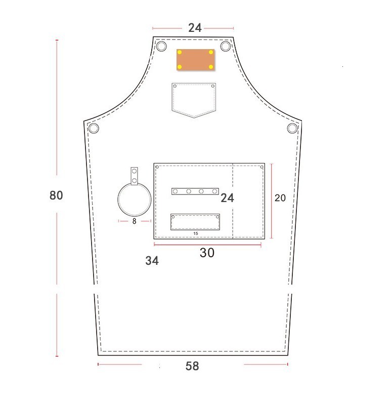 Aprons Canvas Bib Leather Chef Kitchen Apron Women Men Barista Bartender Pockets Home Barber Coffee Restaurant Protective pinafore 221203