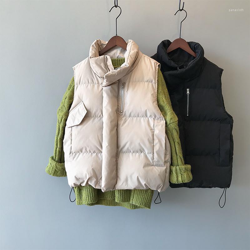 Women's Vests Coat 2023 Warm Winter Stand Collar Women Fashion Cotton Down Vest Beige Tops Chaleco Mujer Gilet Casaco Feminino
Women's Vests Coat 2023 Warm Winter Stand Collar Women Fashion Cotton Down Vest Beige Tops Chaleco Mujer Gilet Casaco Feminino