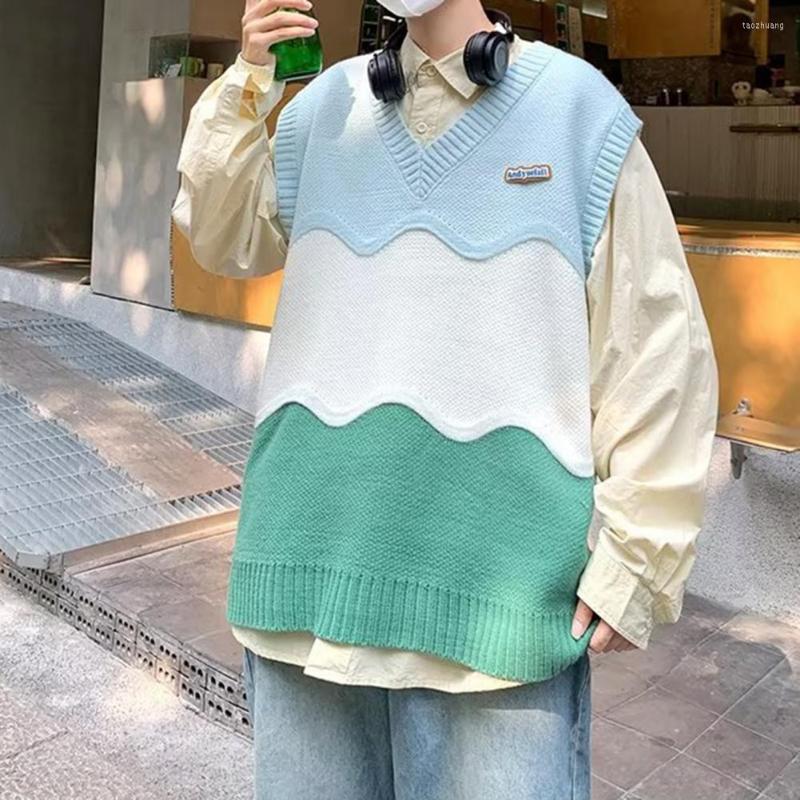 Men' Vests Knitted Waistcoat V Neck Stretchy Men Vest Autumn Winter Patchwork Color Sweater, Green
Men' Vests Knitted Waistcoat V Neck Stretchy Men Vest Autumn Winter Patchwork Color Sweater, Green