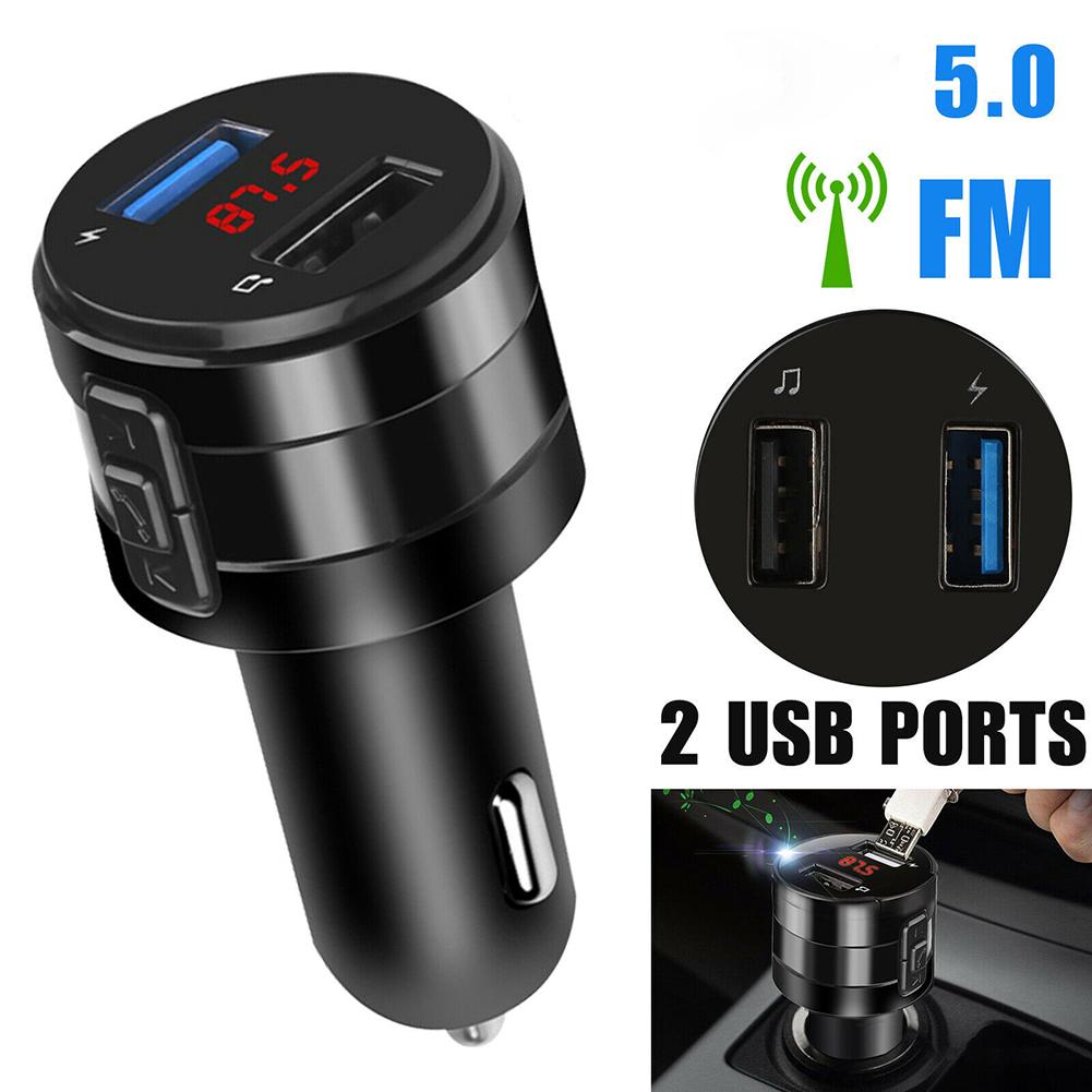 Wireless Bluetooth Car FM Transmitter MP3 Stereo LED screen Music Player AUX Radio Adapter Dual USB Charger Handsfree Car Kit