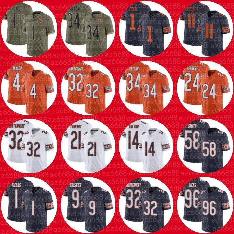 Chicago''Bears''Football Jersey 85 Cole Kmet 1 Justin Fields 32 David Montgomery 24 Khalil Herbert 11 Darnell Mooney 12 Velus Jones 94 Rober, Custom kid jersey
Chicago''Bears''Football Jersey 85 Cole Kmet 1 Justin Fields 32 David Montgomery 24 Khalil Herbert 11 Darnell Mooney 12 Velus Jones 94 Rober, Custom kid jersey