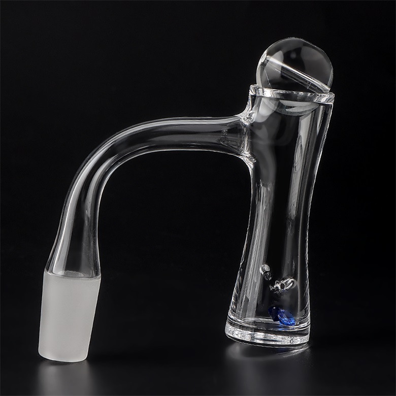 Full Weld Auto Spinner Quartz Banger Beveled Edge Bangers Nail With Glass Bubble Carb Cap 6mm Sapphire Diamond Insert High-quality QUartz Banger Nails Set