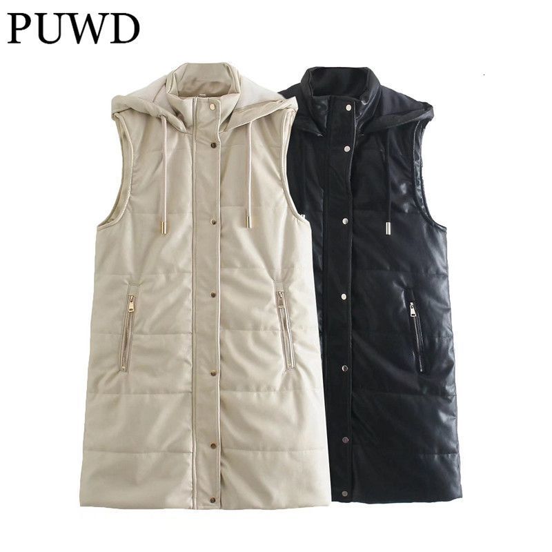 Womens Vests PUWD Casual Women Hooded Straight Autumn Fashion Ladies High Street Female Solid Color Faux Leather Jacket 221205, Black
Womens Vests PUWD Casual Women Hooded Straight Autumn Fashion Ladies High Street Female Solid Color Faux Leather Jacket 221205, Black