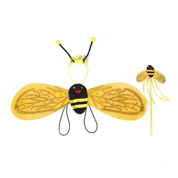 Cosplay 4 Piece Sets Halloween Christmas Bee Ladybug Costumes for Kids Girls Cute Party Fancy Dress Cosplay Wings andTutu Skirts