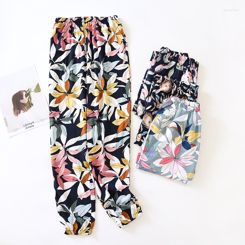 Women's Sleepwear Japanese Style Cotton Trousers Ladies Spring And Summer Thin Section Multicolor Pajamas Anti-mosquito Pants, Yellow geometry
Women's Sleepwear Japanese Style Cotton Trousers Ladies Spring And Summer Thin Section Multicolor Pajamas Anti-mosquito Pants, Yellow geometry