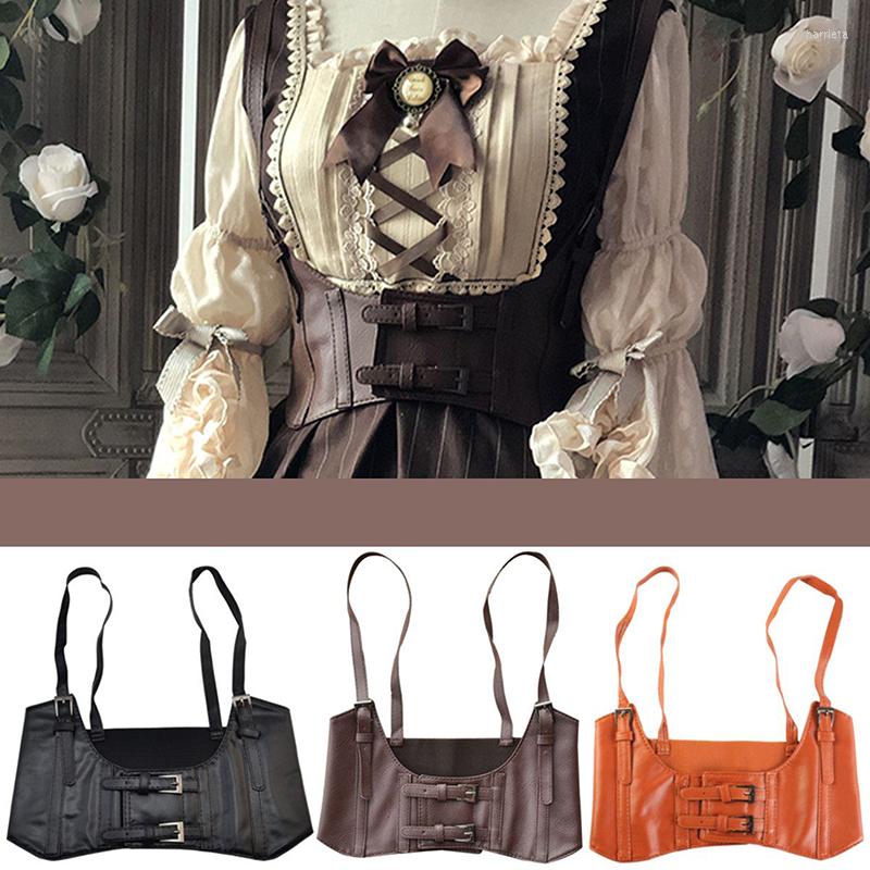 Belts Vintage Women's Corset Vest Steampunk Harness Stretchy Waistcoat Wide Cincher With Buckle Cummerbunds, Black
Belts Vintage Women's Corset Vest Steampunk Harness Stretchy Waistcoat Wide Cincher With Buckle Cummerbunds, Black