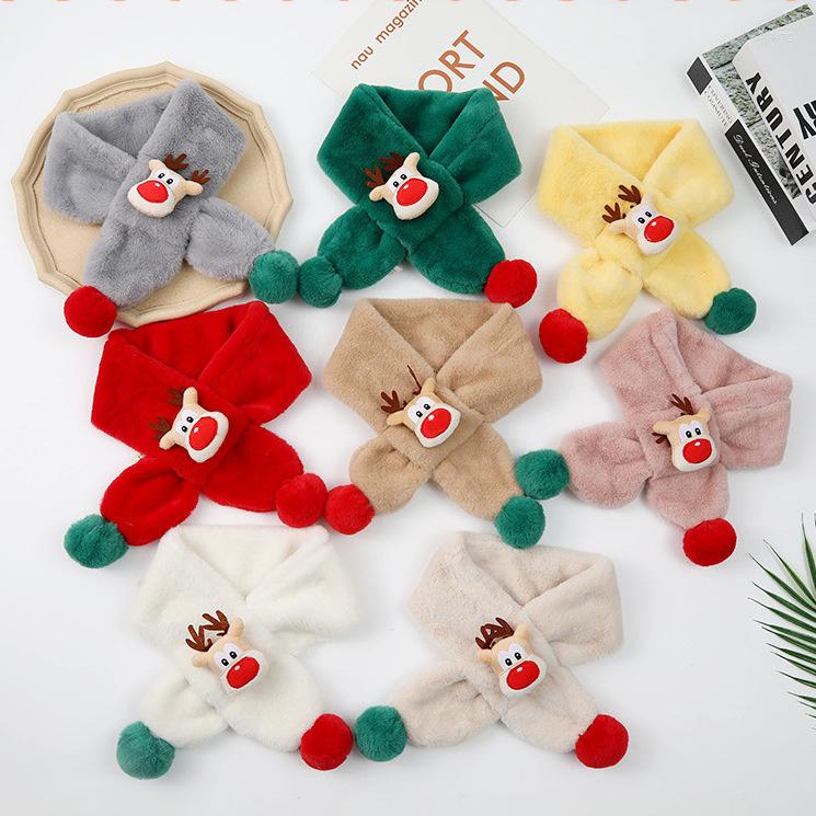 Scarves 2022 Cute Imitation Plush Children's Scarf Autumn/winter Double Ball Cartoon Red-nosed Deer Christmas Warm Bib
Scarves 2022 Cute Imitation Plush Children's Scarf Autumn/winter Double Ball Cartoon Red-nosed Deer Christmas Warm Bib