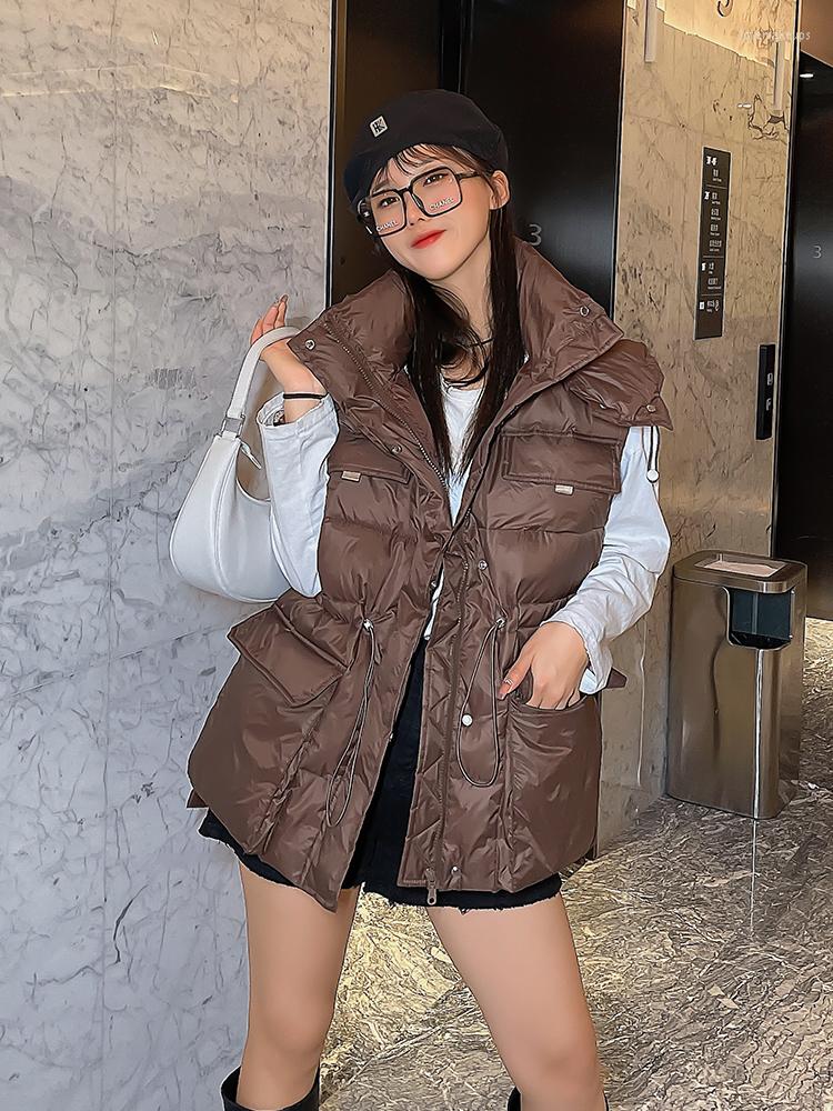 Women's Vests 2022 Winter Hooded Women Cotton Vest Autumn Casual Warm Thick Waistcoat Sleeveless Solid Windbreaker, Black
Women's Vests 2022 Winter Hooded Women Cotton Vest Autumn Casual Warm Thick Waistcoat Sleeveless Solid Windbreaker, Black