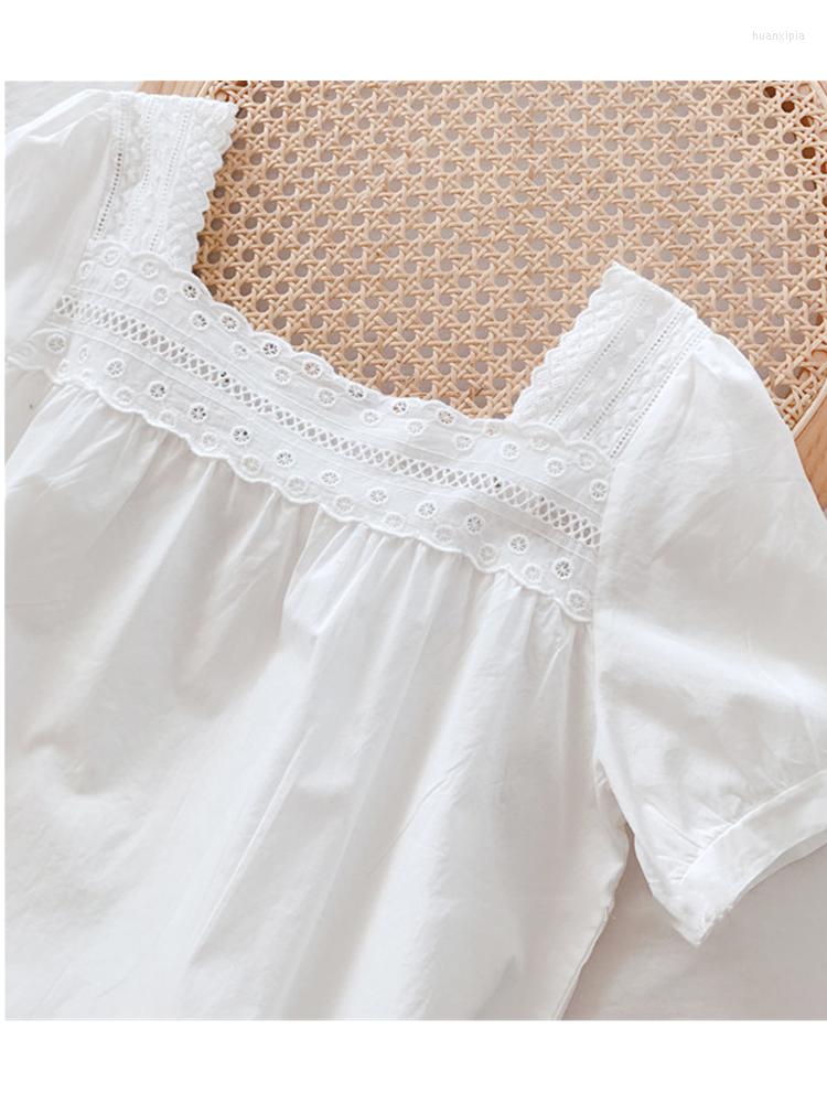 Women's Blouses Lamtrip Unique 2022 Summer Kawaii Square Collar Hollow Embroidery Short Sleeve Shirt Top, White
Women's Blouses Lamtrip Unique 2022 Summer Kawaii Square Collar Hollow Embroidery Short Sleeve Shirt Top, White