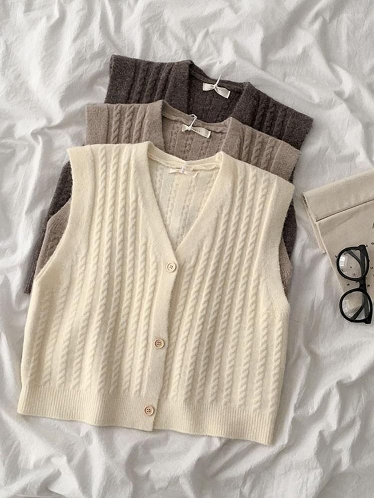 Women's Vests Vest Autumn Female Korean Version Of The V-neck Cardigan Outer Wear Student Knit Trend, White
Women's Vests Vest Autumn Female Korean Version Of The V-neck Cardigan Outer Wear Student Knit Trend, White