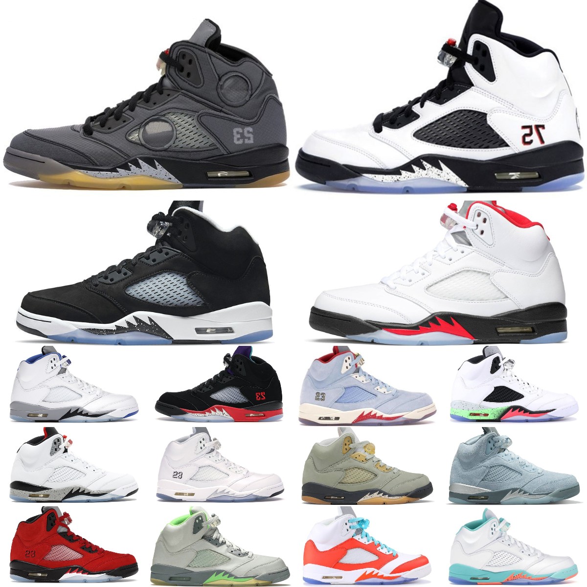 NEW Basketball shoes for men 5s 5 Jumpman Concord Green Bean Racer Blue Raging Red What the Stealth 2.0 Shattered Backboard Moonlight mens sports sneakers 40-47, Bubble column
NEW Basketball shoes for men 5s 5 Jumpman Concord Green Bean Racer Blue Raging Red What the Stealth 2.0 Shattered Backboard Moonlight mens sports sneakers 40-47, Bubble column