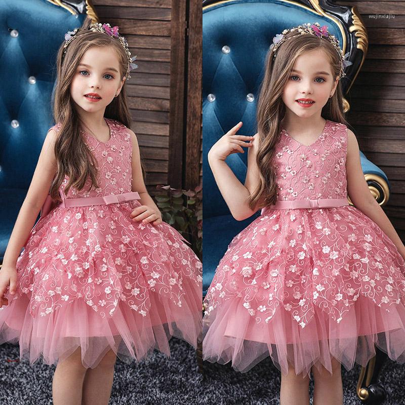 Girl Dresses Style Flower For Girls V-neck Elegant Kids Party Gowns Appliques Bow Short Wedding Communion Dress, Burgundy 
Girl Dresses Style Flower For Girls V-neck Elegant Kids Party Gowns Appliques Bow Short Wedding Communion Dress, Burgundy