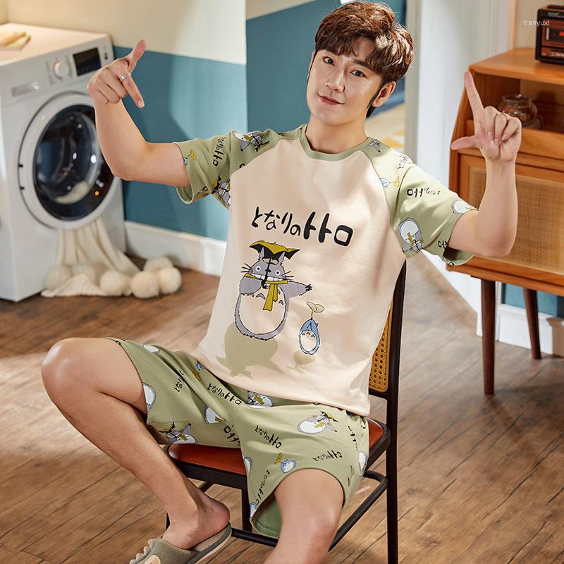 Men's Sleepwear 2022 Summer O-Neck Full Cotton Mens Short Sleeve Shorts Pajamas Set Big Size -4XL Leisure Suits Nightwear Men Pijamas, 1256
Men's Sleepwear 2022 Summer O-Neck Full Cotton Mens Short Sleeve Shorts Pajamas Set Big Size -4XL Leisure Suits Nightwear Men Pijamas, 1256
