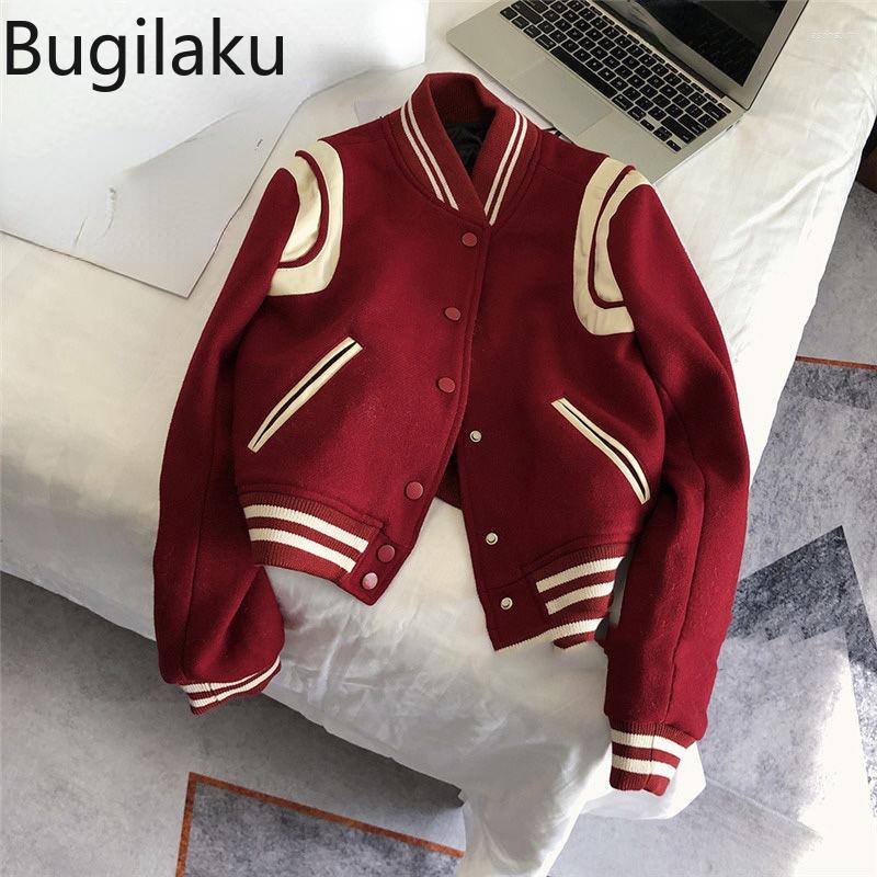 Women' Jackets Bugilaku Contrast Color Patchwork Casual Women Stand Collar Fashion All-match Baseball Uniform Outerwear Coats Ladies, Black
Women' Jackets Bugilaku Contrast Color Patchwork Casual Women Stand Collar Fashion All-match Baseball Uniform Outerwear Coats Ladies, Black