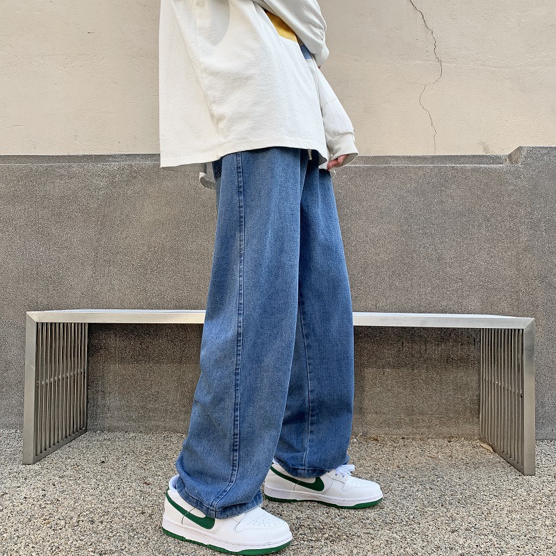 Men's Jeans 2022 Autumn Winter Fashion Thick Male Solid Color Oversize Denim Trousers Women Warm Wide Leg Pants, Blue
Men's Jeans 2022 Autumn Winter Fashion Thick Male Solid Color Oversize Denim Trousers Women Warm Wide Leg Pants, Blue