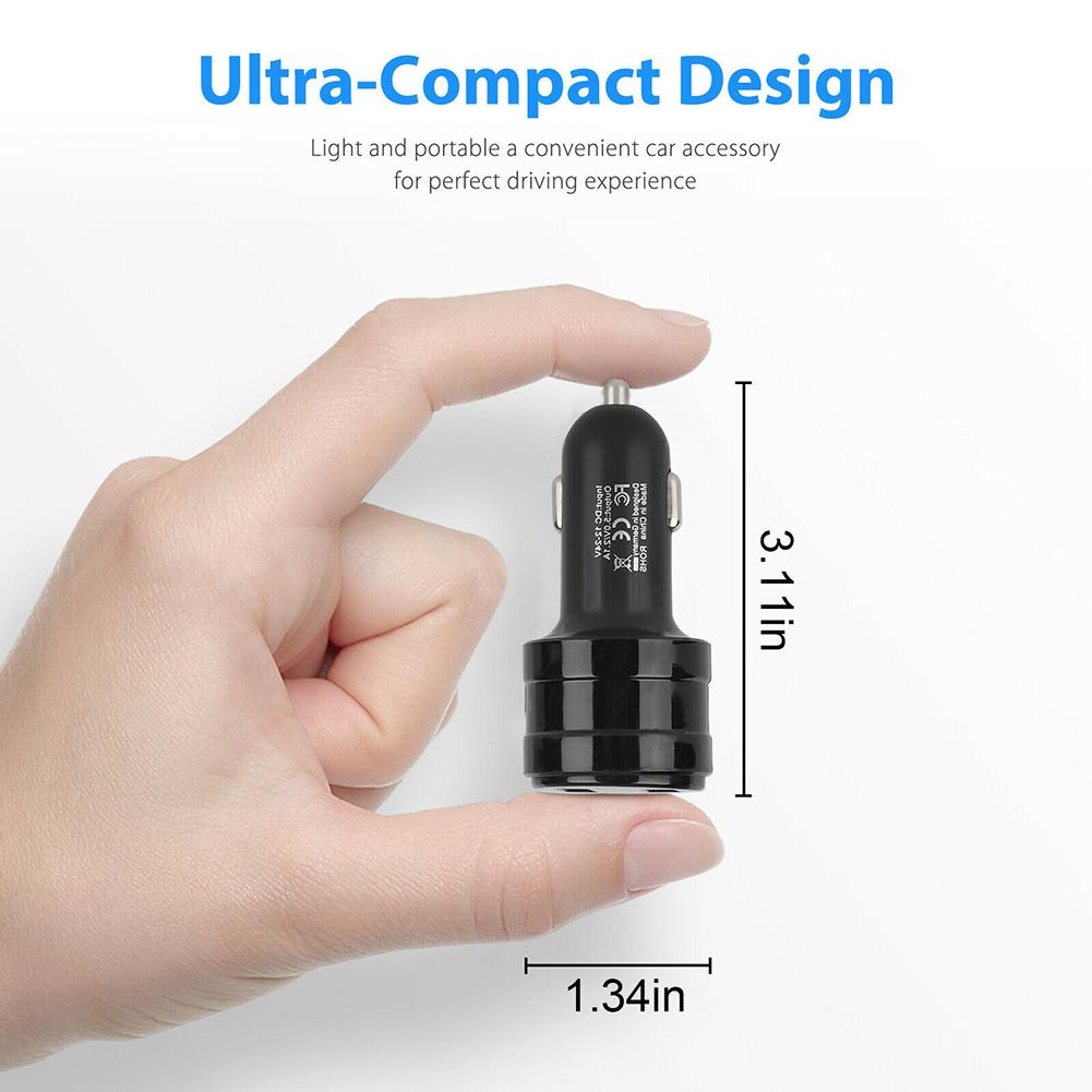 Wireless Bluetooth Car FM Transmitter MP3 Stereo LED screen Music Player AUX Radio Adapter Dual USB Charger Handsfree Car Kit