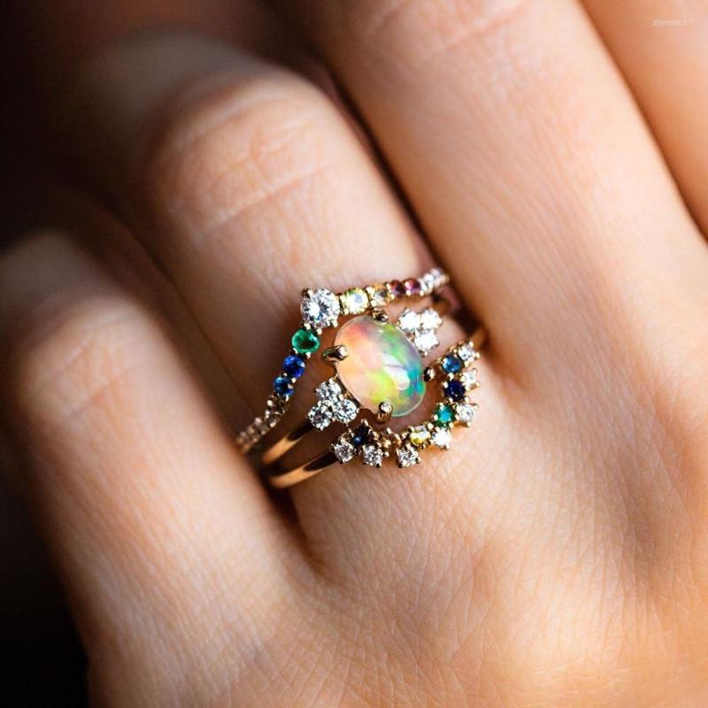 Wedding Rings Copper Gold Color Thin 3pcs Set Ring Line Micro Pave Cz Eternity Rainbow Women Engagement Egg Shape White Fire Opal
Wedding Rings Copper Gold Color Thin 3pcs Set Ring Line Micro Pave Cz Eternity Rainbow Women Engagement Egg Shape White Fire Opal