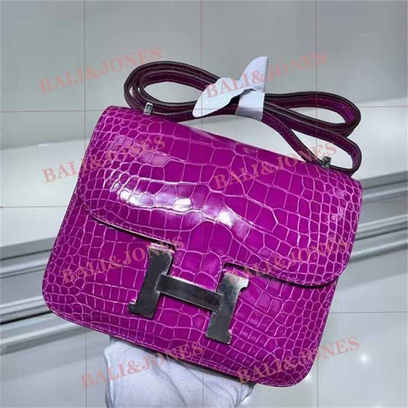 Bags handmade Designer Shiny Constanc Herme American crocodile skin Nile women's bag h button Kangkang 19cm stewardess leisure small square, Purple imported high gloss crocodile
Bags handmade Designer Shiny Constanc Herme American crocodile skin Nile women's bag h button Kangkang 19cm stewardess leisure small square, Purple imported high gloss crocodile