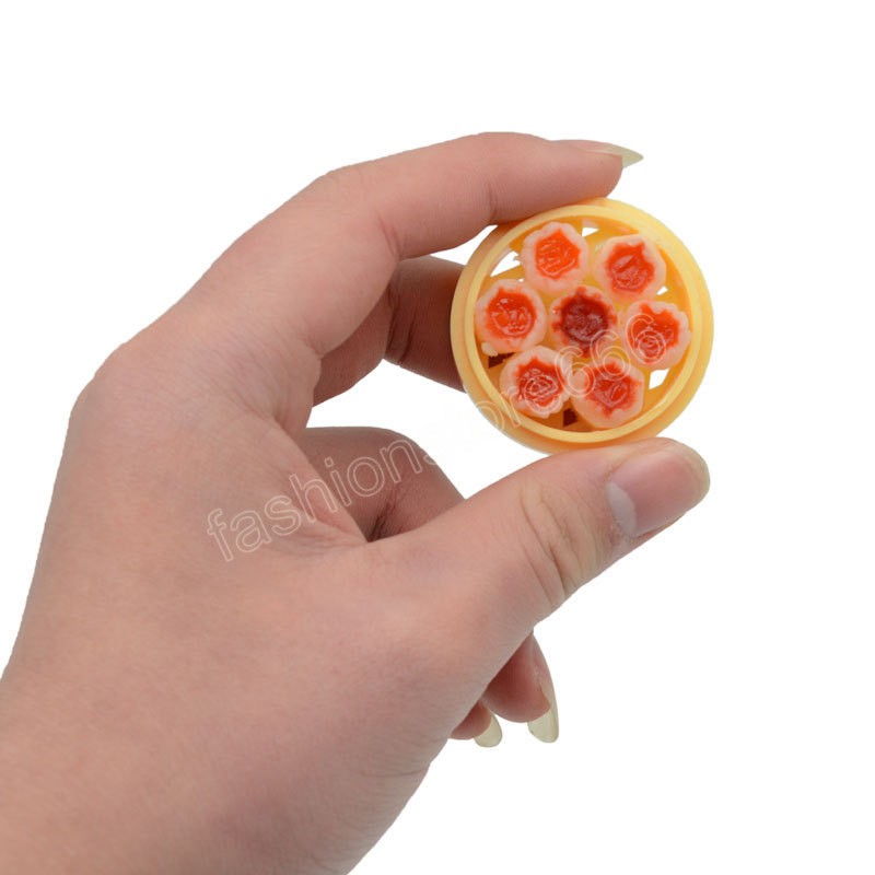 Mini Steamer Bag Hanging Keychain Chinese Food Bun Dumpling Pendant Women Couple Kids Toy Backpack Phone Car Key ring Decor