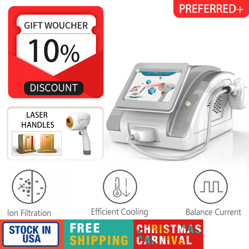 Hair Removal Diode Permanent Laser Sapphire Hair Removal Machine Skin Care CE FDA Clearance