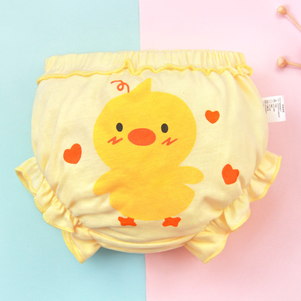 Panties Baby Girls Briefs for Kids Shorts Underwear Children Underpants Cotton Bread Pants Duck Flower Rabbit Pattern 4Pcs lot 221205