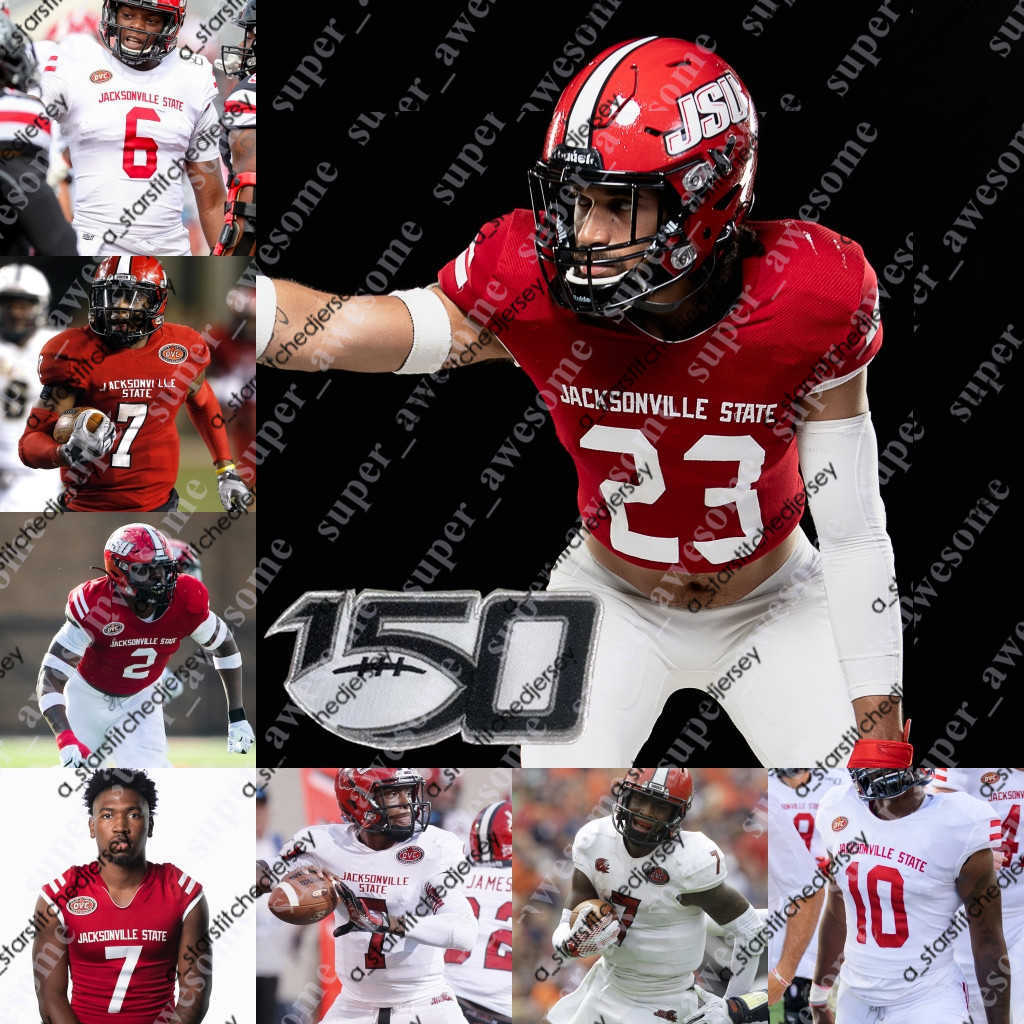 American College Football Wear NCAA Jacksonville State Football Jersey Zerrick Cooper Josh Samuel Pat Jackson DJ Coleman P.J. Wells Nicario Harper Michael Pettway, Red
American College Football Wear NCAA Jacksonville State Football Jersey Zerrick Cooper Josh Samuel Pat Jackson DJ Coleman P.J. Wells Nicario Harper Michael Pettway, Red