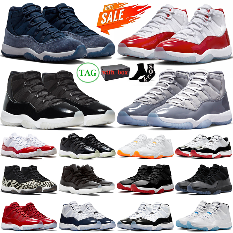 With Box 11 Retro Basketball Shoes Jumpman 11s Midnight Navy Royal Blue Cool Grey Cherry Pantone Pure Violet Concord Gamma Blue mens women trainers outdoor sneakers
With Box 11 Retro Basketball Shoes Jumpman 11s Midnight Navy Royal Blue Cool Grey Cherry Pantone Pure Violet Concord Gamma Blue mens women trainers outdoor sneakers