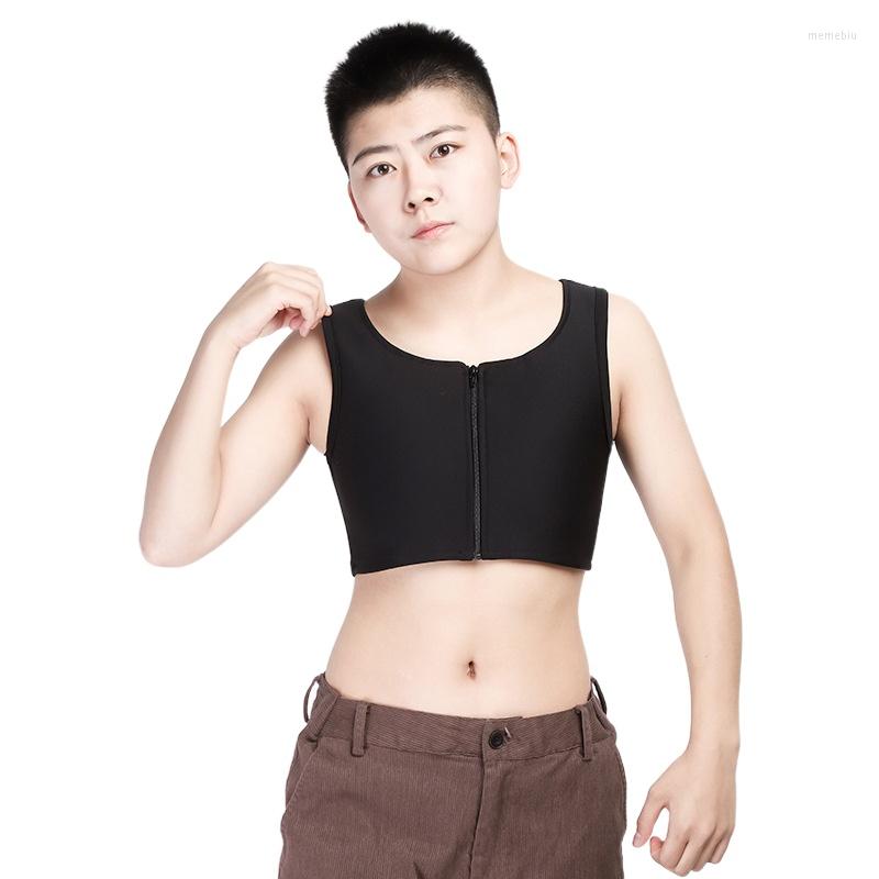 Women' Shapers Lesbian Short Chest Binder Tomboy Tran Trans FTM Les Zipper Breast Shaper Tank Top Vest Shirt Underwear, Black
Women' Shapers Lesbian Short Chest Binder Tomboy Tran Trans FTM Les Zipper Breast Shaper Tank Top Vest Shirt Underwear, Black