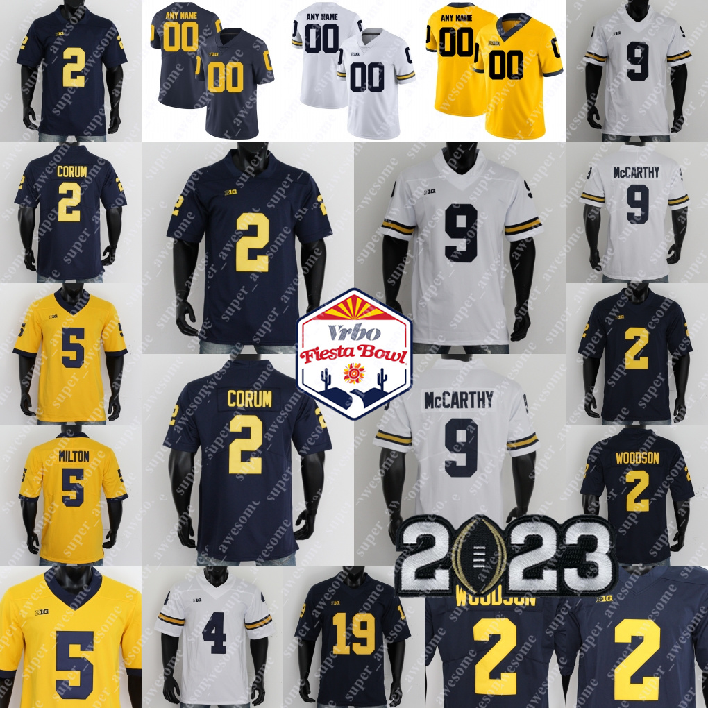 Football Jerseys Michigan Football Jersey Blake Corum J.J. McCarthy Aidan Hutchinson Darrius Clemons Donovan Edwards Jake Moody Mike Sainristil Charles