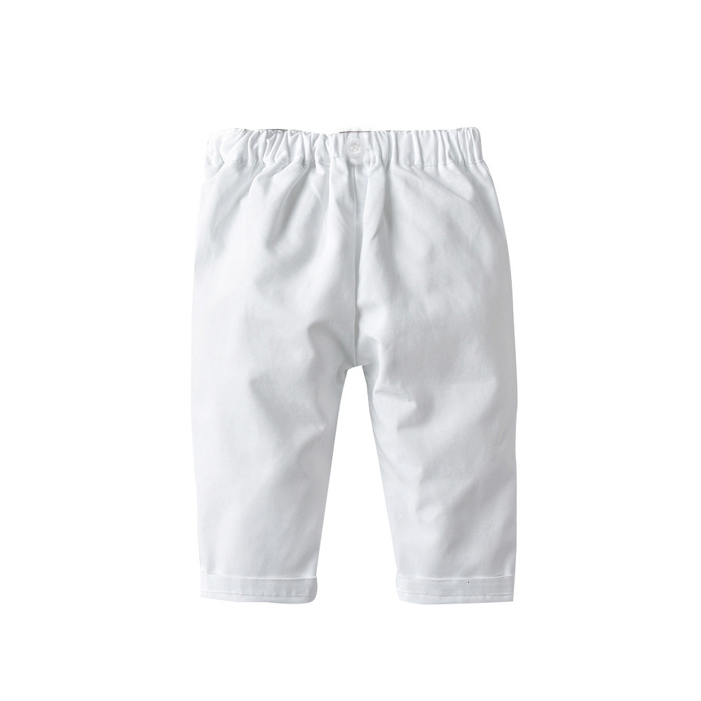 Suits Autumn Winter Clothes Baby Kids Formal Wedding Birthday Party Suit Prince Costume T shirt Pants 2PCS White 1 3 6 Y 221205