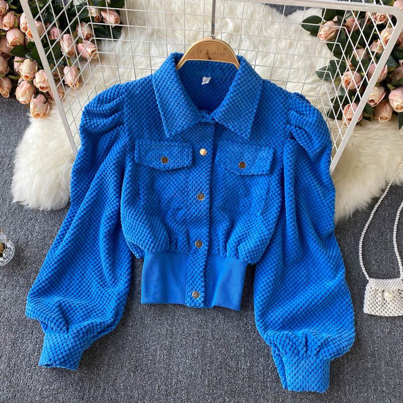 Women's Jackets Elegant Women Jacket Fashion Puff Long Sleeve Tunic Korean High Waist Purple Luxury Button Fall 2022 Female, Black
Women's Jackets Elegant Women Jacket Fashion Puff Long Sleeve Tunic Korean High Waist Purple Luxury Button Fall 2022 Female, Black