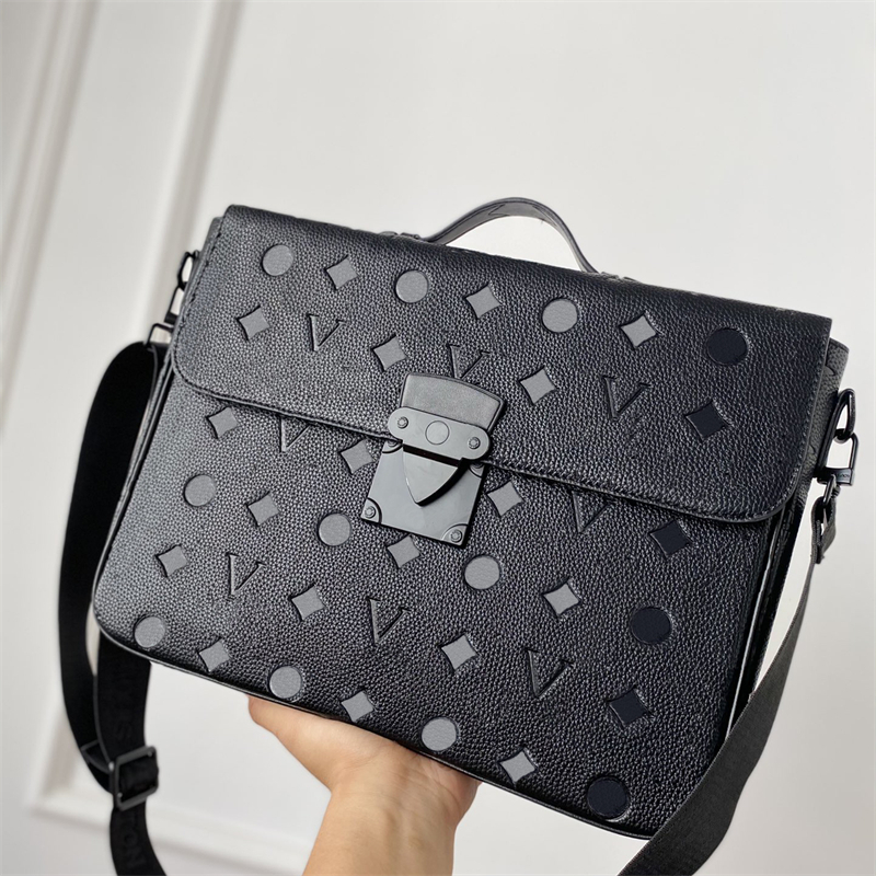 Designer Laptop Bag Mens Briefcase Women Handbag Lock Letter Fashion Leather Messengers Bags Brand Luxury Cross Body Bag, Black
Designer Laptop Bag Mens Briefcase Women Handbag Lock Letter Fashion Leather Messengers Bags Brand Luxury Cross Body Bag, Black