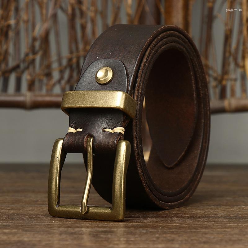 Belts Fashion Male Cowhide Genuine Leather Belt Luxury Embossing Designer Men Copper Buckle Jeans Strap For Man Cowboy 3.8CM, Black
Belts Fashion Male Cowhide Genuine Leather Belt Luxury Embossing Designer Men Copper Buckle Jeans Strap For Man Cowboy 3.8CM, Black
