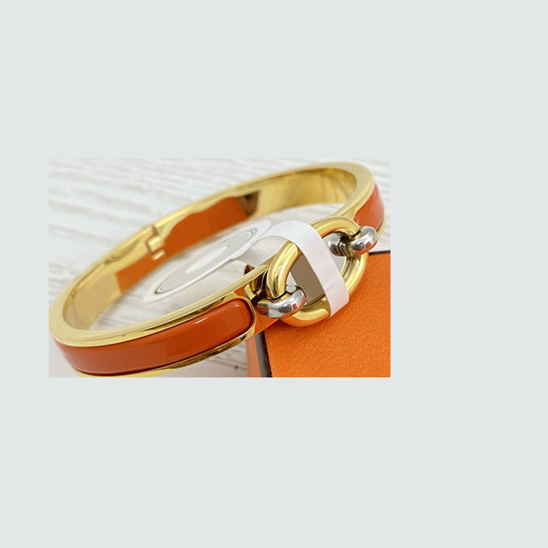 Classic Brand Design Charm Bangle Bracelets Cuff Bracelet Stainless Steel Bangles Bracelet Thin 8 MM for Women Girls Men Boys Girlfriends Boyfriends Couples