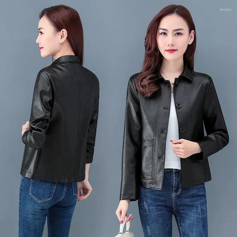 Women's Leather Jacket Women Casual Loose Single Breasted Faux Coat Spring Autumn Winter Add Velvet Motorcycle Outwear Ladies, Orange no velvet
Women's Leather Jacket Women Casual Loose Single Breasted Faux Coat Spring Autumn Winter Add Velvet Motorcycle Outwear Ladies, Orange no velvet