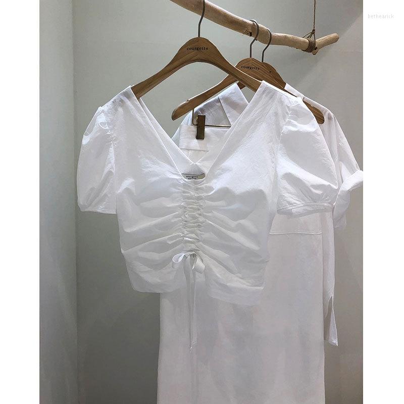 Women' T Shirts Summer Solid Short-sleeved V-neck Women Shirt Office Lady Slim Pullover Blouse Female Mujer Elegantes Short String, Black
Women' T Shirts Summer Solid Short-sleeved V-neck Women Shirt Office Lady Slim Pullover Blouse Female Mujer Elegantes Short String, Black