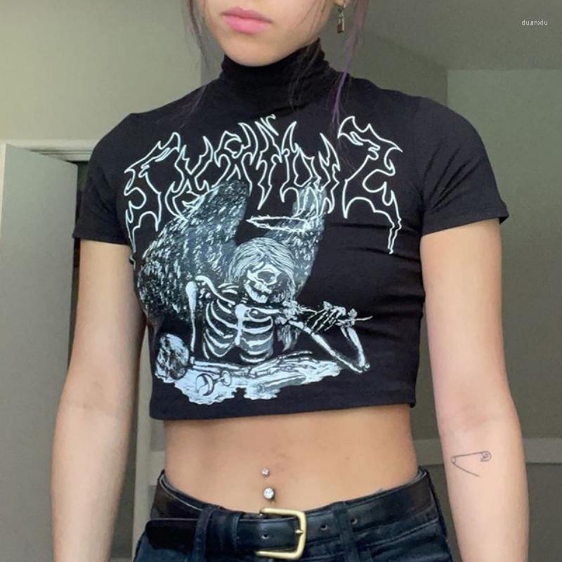 Women' T Shirts Goth Women Harajuku Grunge Printed Short Sleeve Backless Tee Tops Gothic Streetwear Black T-shirt Y2k Emo Alternative
Women' T Shirts Goth Women Harajuku Grunge Printed Short Sleeve Backless Tee Tops Gothic Streetwear Black T-shirt Y2k Emo Alternative