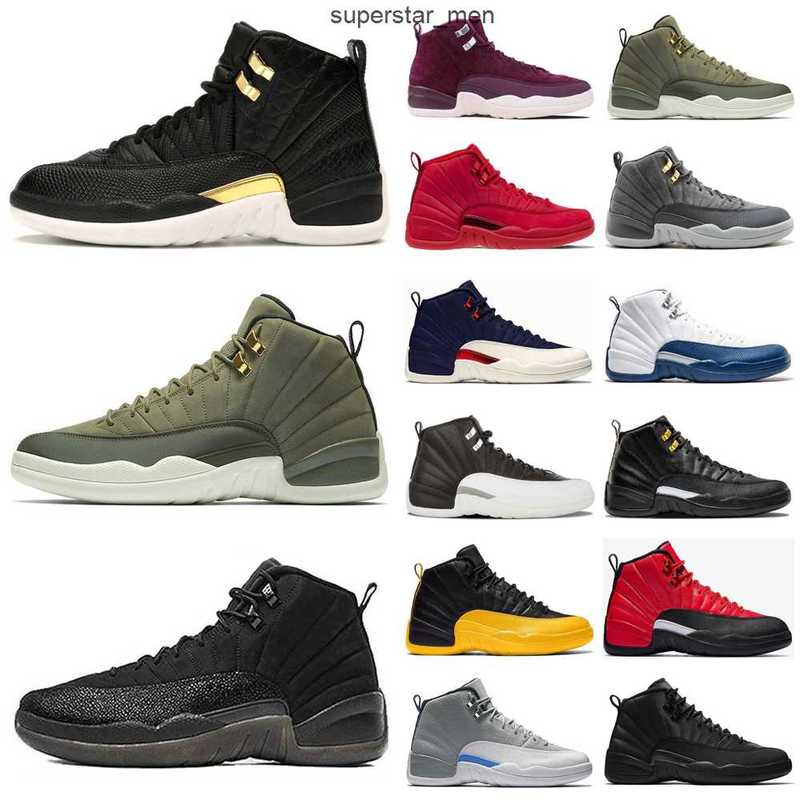 Basketball Shoes 'S Sneakers Sports Trainers Indigo University Gold Flu Game Black Cherry Bordeaux White Jumpman 12 12S Men Cny Taxi Ovo, # 16
Basketball Shoes 'S Sneakers Sports Trainers Indigo University Gold Flu Game Black Cherry Bordeaux White Jumpman 12 12S Men Cny Taxi Ovo, # 16