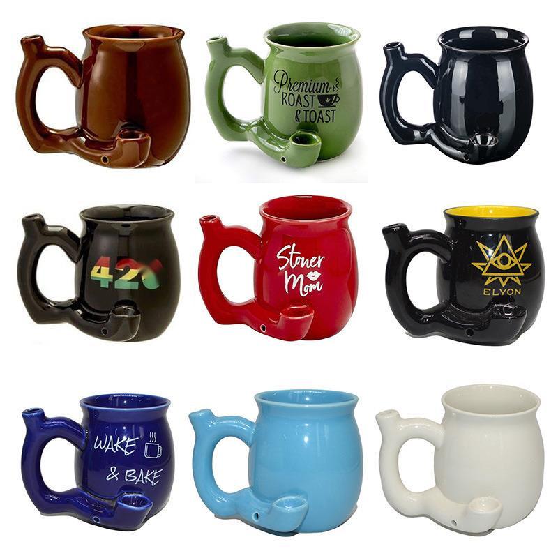 Smoking Accessories Classic ceramic pipe mug 400ML coffee cup black bong cup smoke shop
Smoking Accessories Classic ceramic pipe mug 400ML coffee cup black bong cup smoke shop