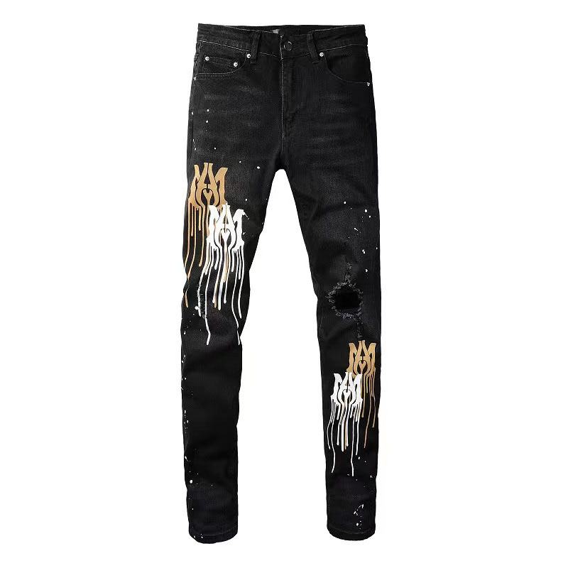 Amir jeans miri jeans mens skinny jeans designer jeans Moto denim jeans Men Fashion Brand Designer Ripped Distressed Feet Drawn Elastic Damage Retro JoggersLong
Amir jeans miri jeans mens skinny jeans designer jeans Moto denim jeans Men Fashion Brand Designer Ripped Distressed Feet Drawn Elastic Damage Retro JoggersLong
