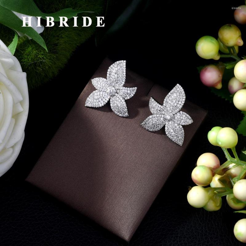 Stud Earrings HIBRIDE Lovely Plant Flower Shape Full CZ 2022 Fashion Jewelry Dubai Korean Style For Bridal Brinco E-438
Stud Earrings HIBRIDE Lovely Plant Flower Shape Full CZ 2022 Fashion Jewelry Dubai Korean Style For Bridal Brinco E-438
