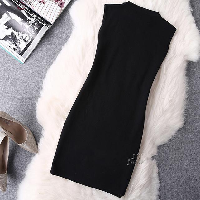 Casual Dresses 2022 Spring Heavy Beading Dress Slim Package Hip Stand Collar Sleeveless Vest Knit Bottoming, Black 1
Casual Dresses 2022 Spring Heavy Beading Dress Slim Package Hip Stand Collar Sleeveless Vest Knit Bottoming, Black 1