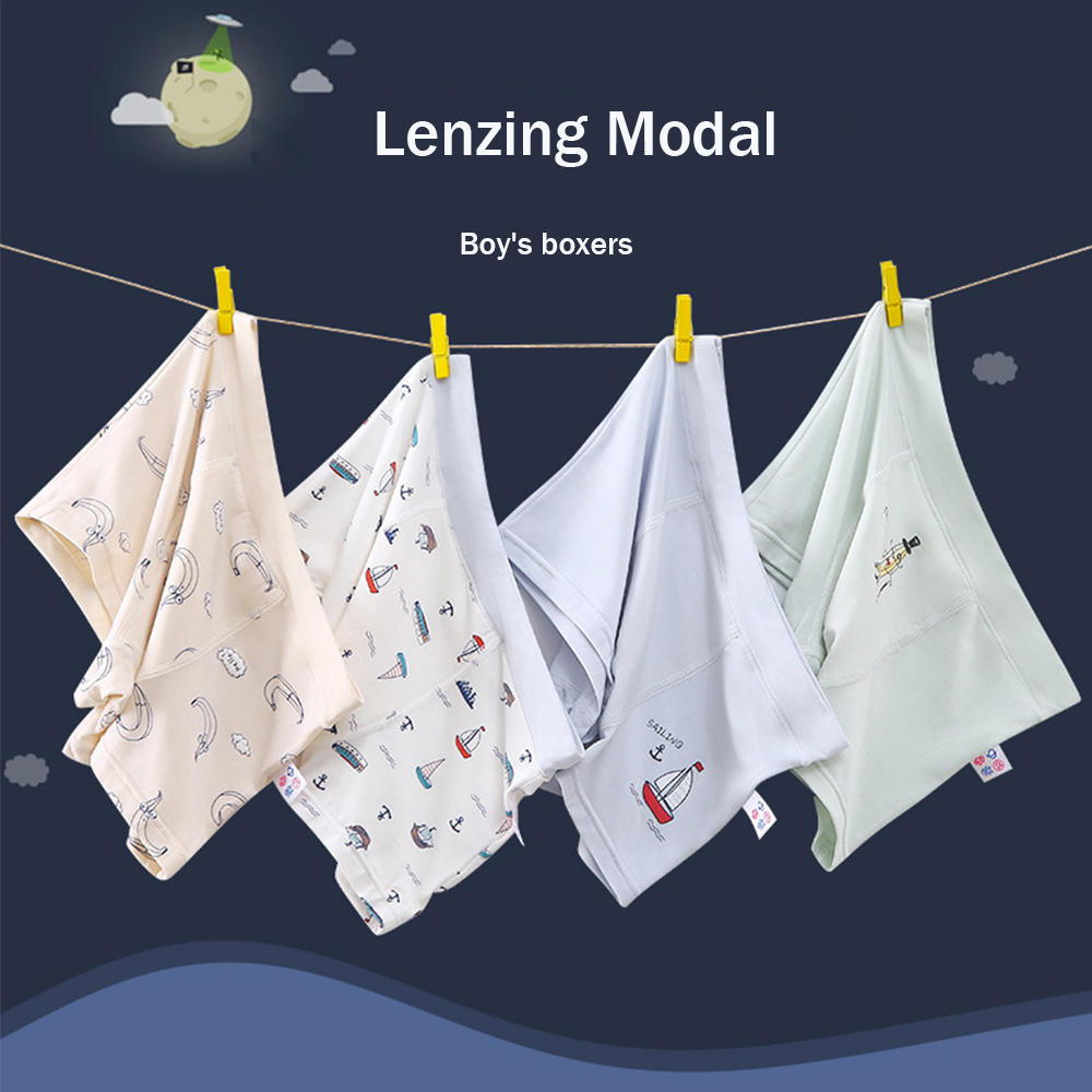 Panties Children s Underwear for Kids Cartoon Shorts Soft Cotton Underpants Boys Sailboats Pattern 5Pcs lot 221205