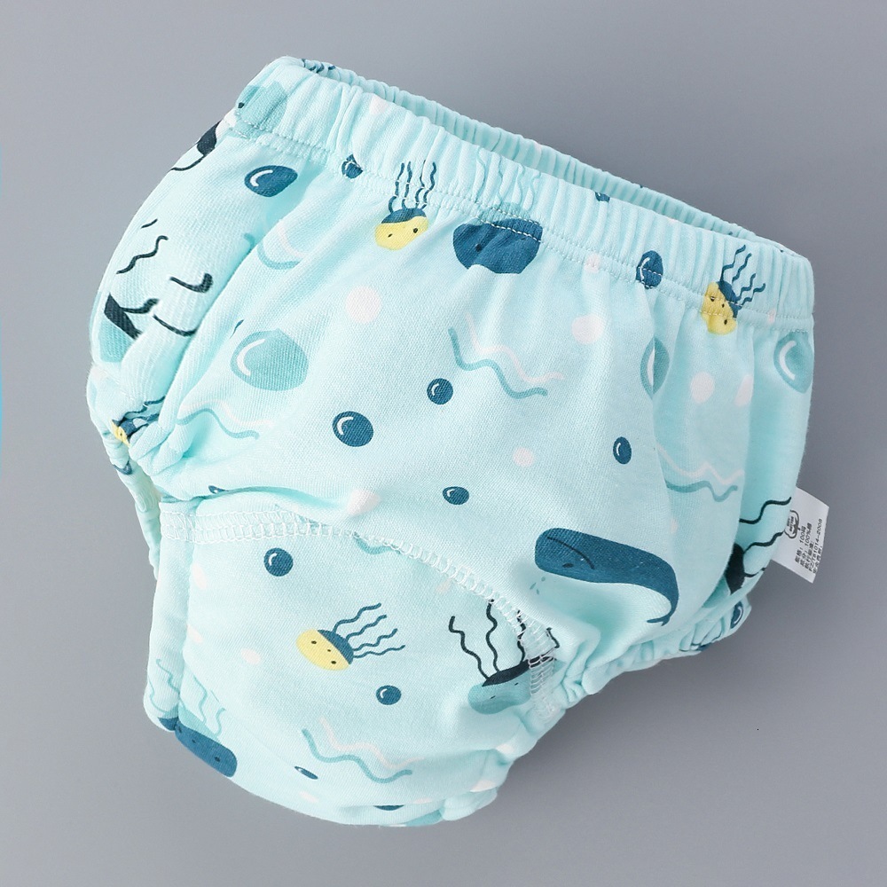 Panties 6pcs lot Baby Training Pants Washable Six Layer Gauze Urine Cloth Bag Learning Pant Kids Diaper Breathable Diapers 221205