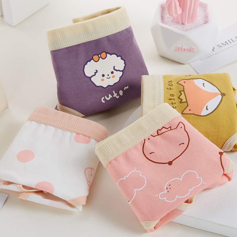 Panties Cute Cotton Girls Underwear Brifes Cartoon Polka Dot Underpants Clothes for 6 7 8 9 10 11 12 Year Old 212044 221205