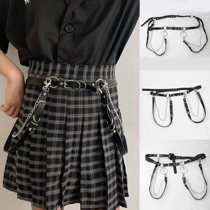 Belts Fashion Women Chain Waist Belt Punk Hip-hop With Gothic Leather For Female Adjustable, Black
Belts Fashion Women Chain Waist Belt Punk Hip-hop With Gothic Leather For Female Adjustable, Black